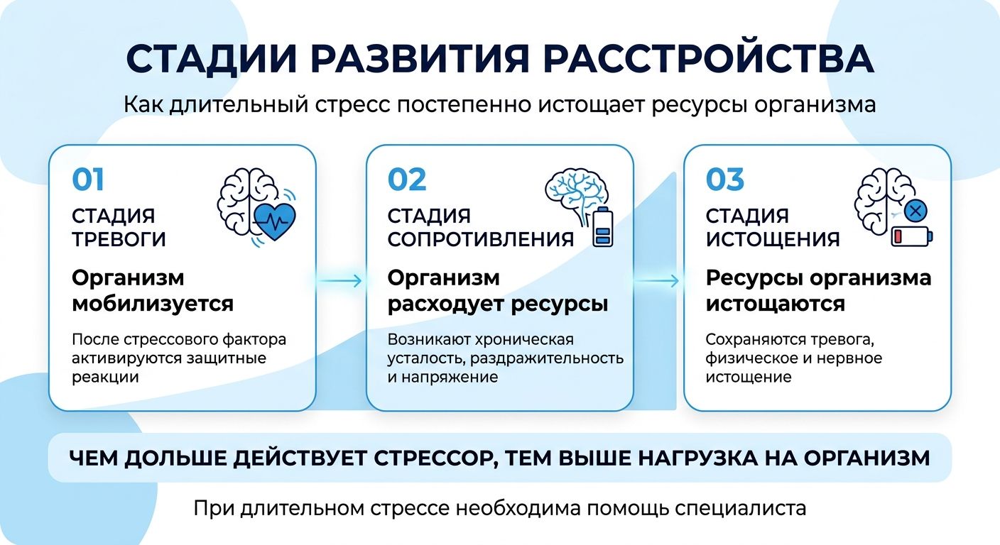 Лечение стресса в Курске инфографика